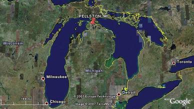 Google Map - Pellston, MI